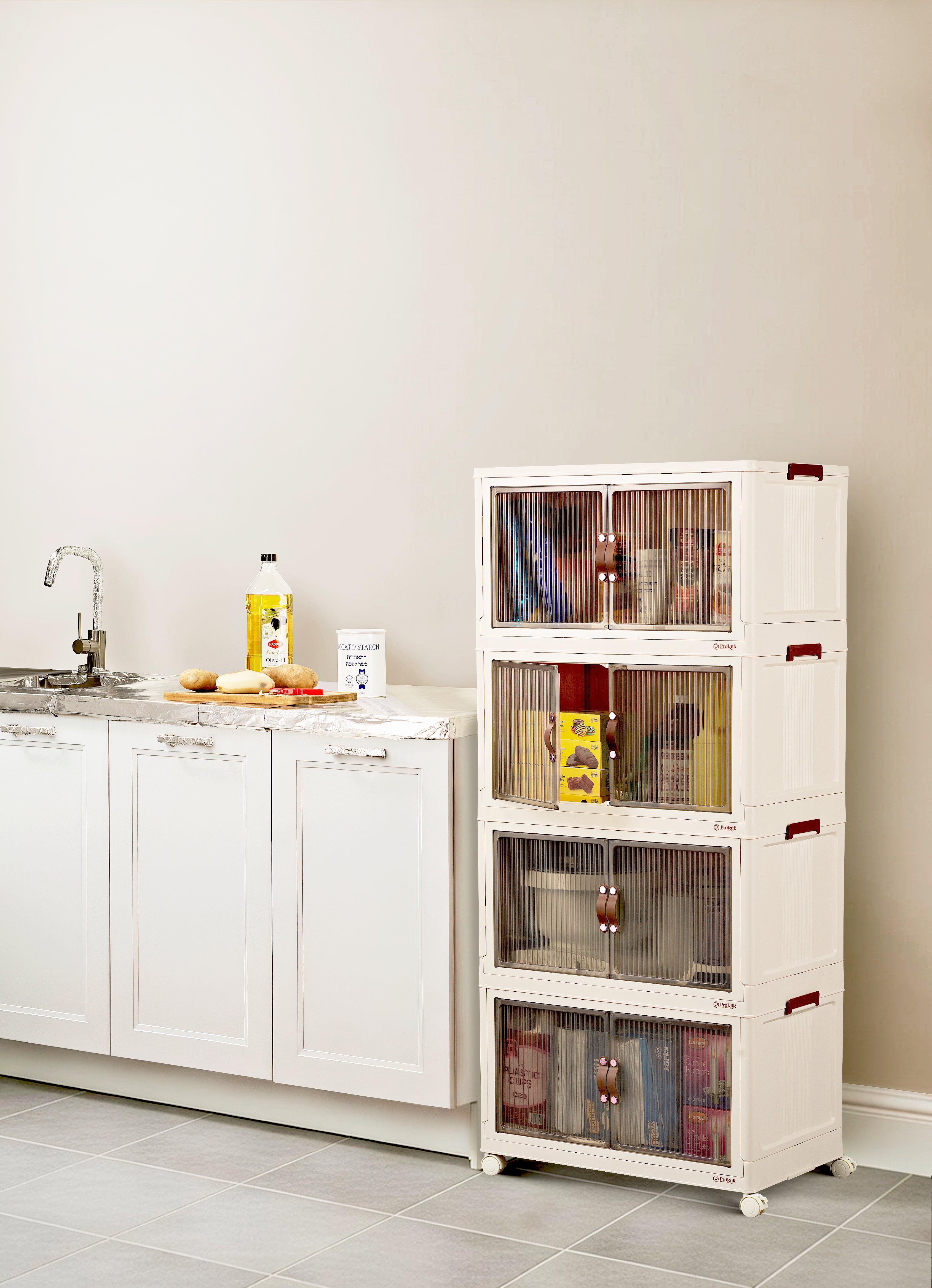 95QT Proktik Foldable Cabinet (4-Layer Set) – proktik