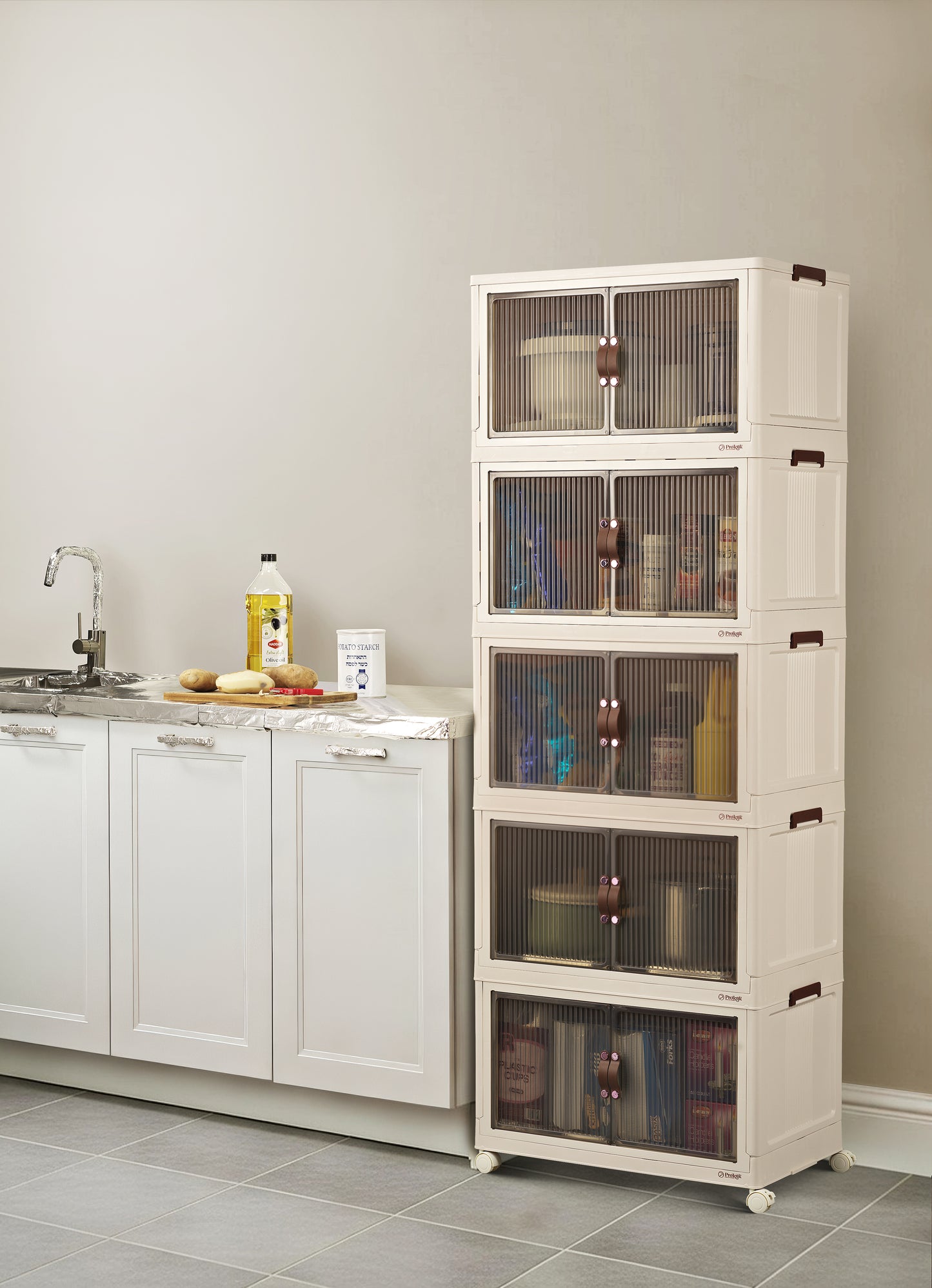 95QT Proktik Foldable Cabinet (5-Layer Set)