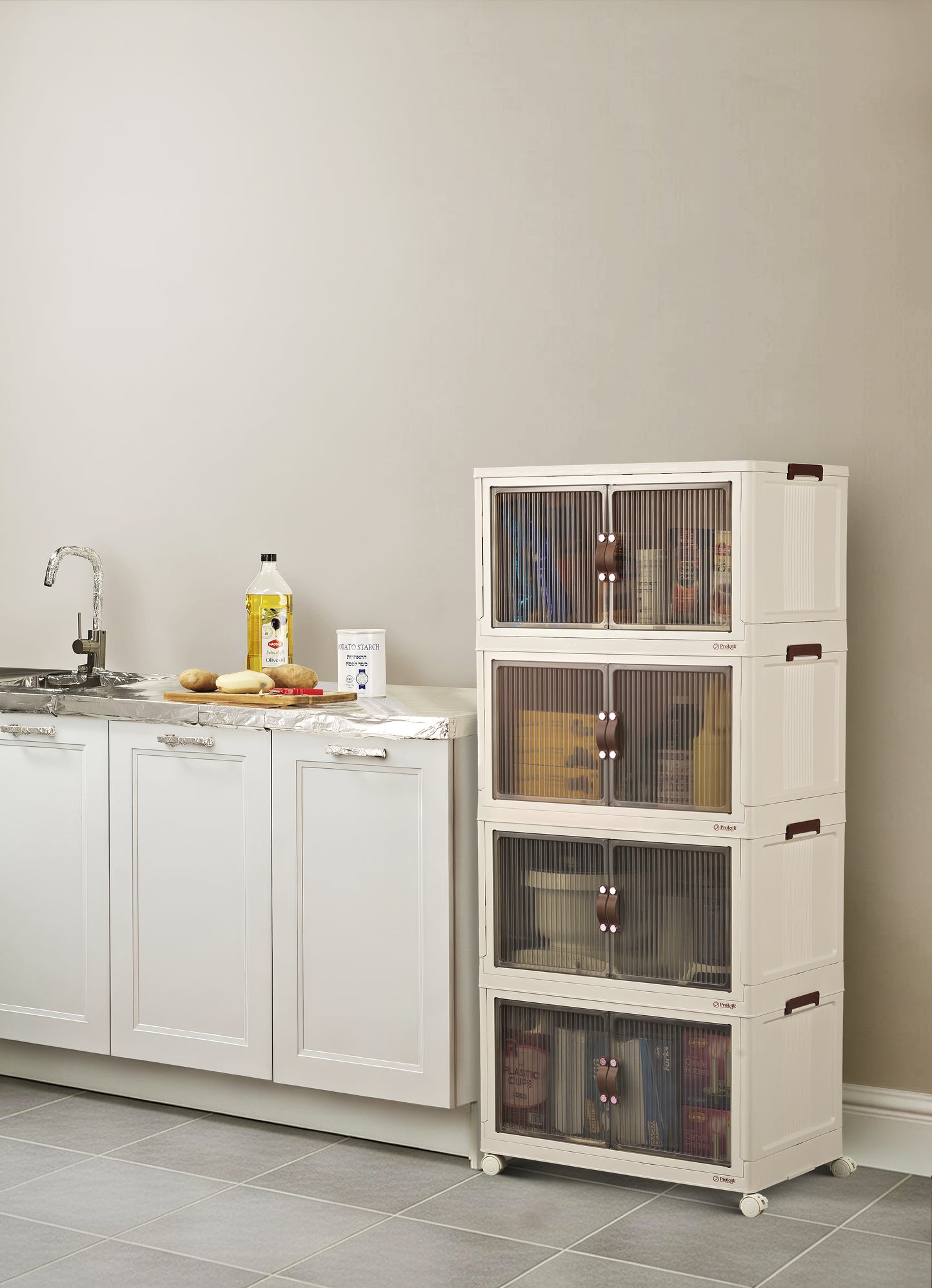 95QT Proktik Foldable Cabinet (4-Layer Set)