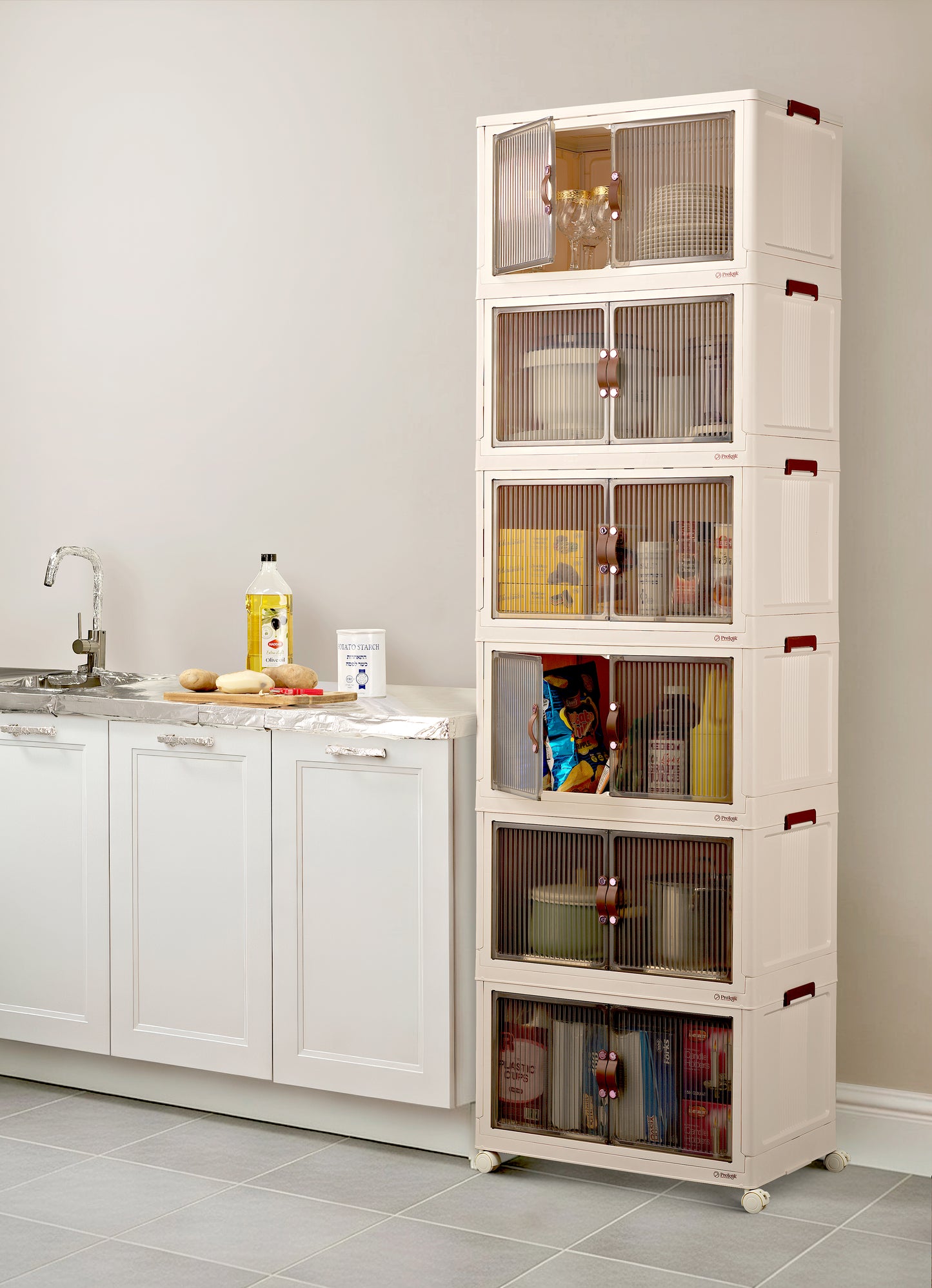 95QT Proktik Foldable Cabinet (6-Layer Set)