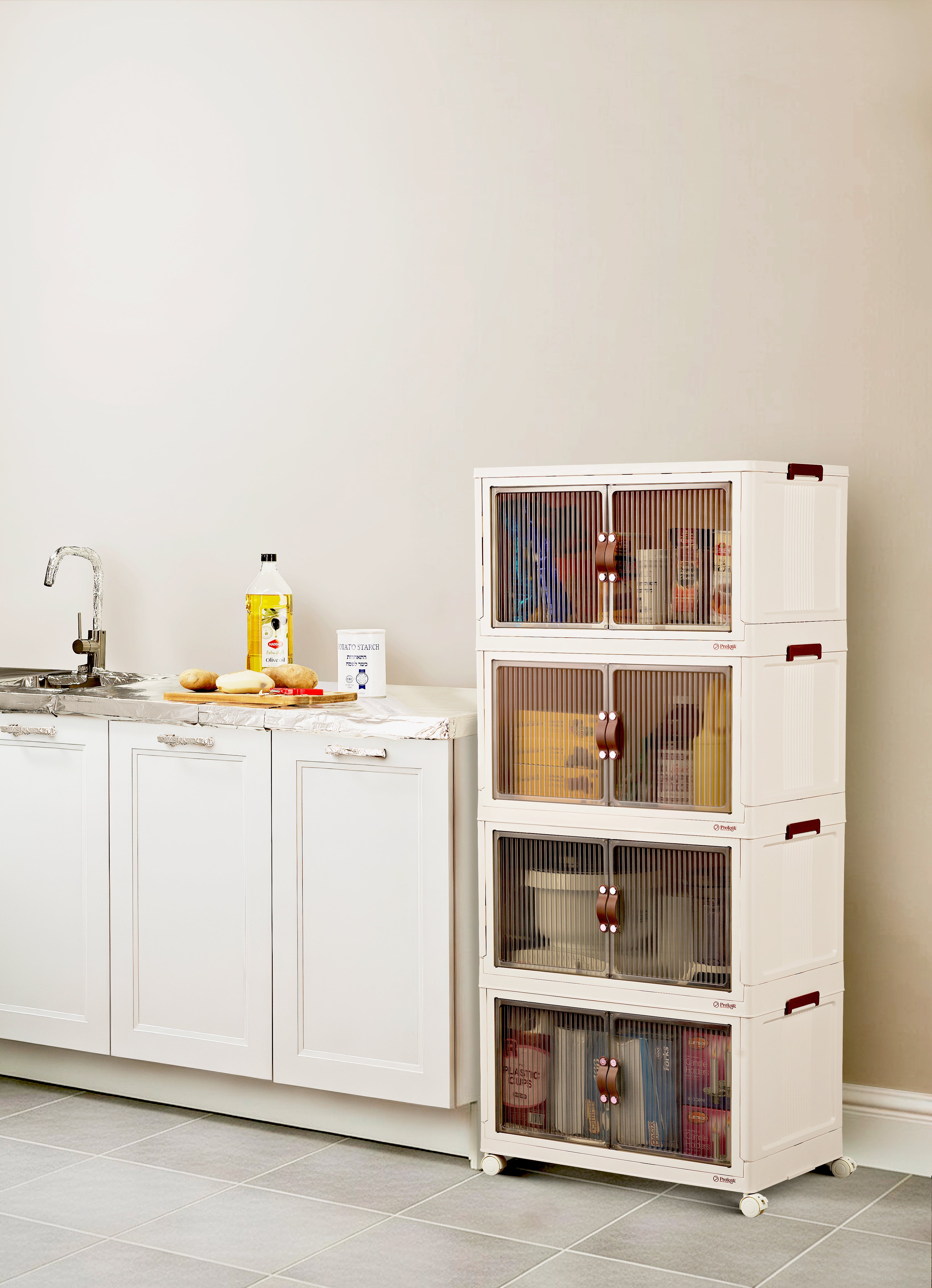95QT Proktik Foldable Cabinet (4-Layer Set) – proktik