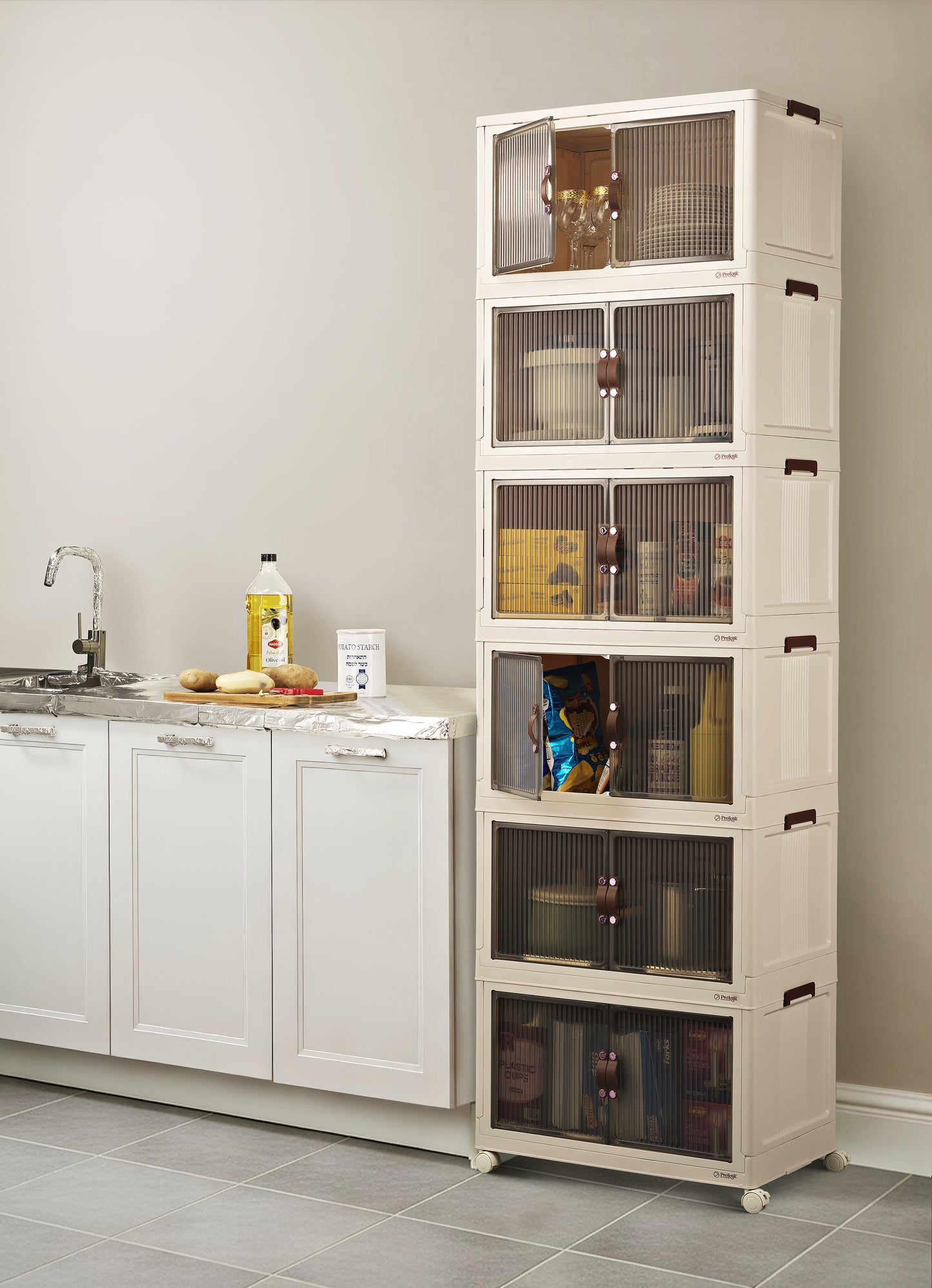 95QT Proktik Foldable Cabinet (6-Layer Set)