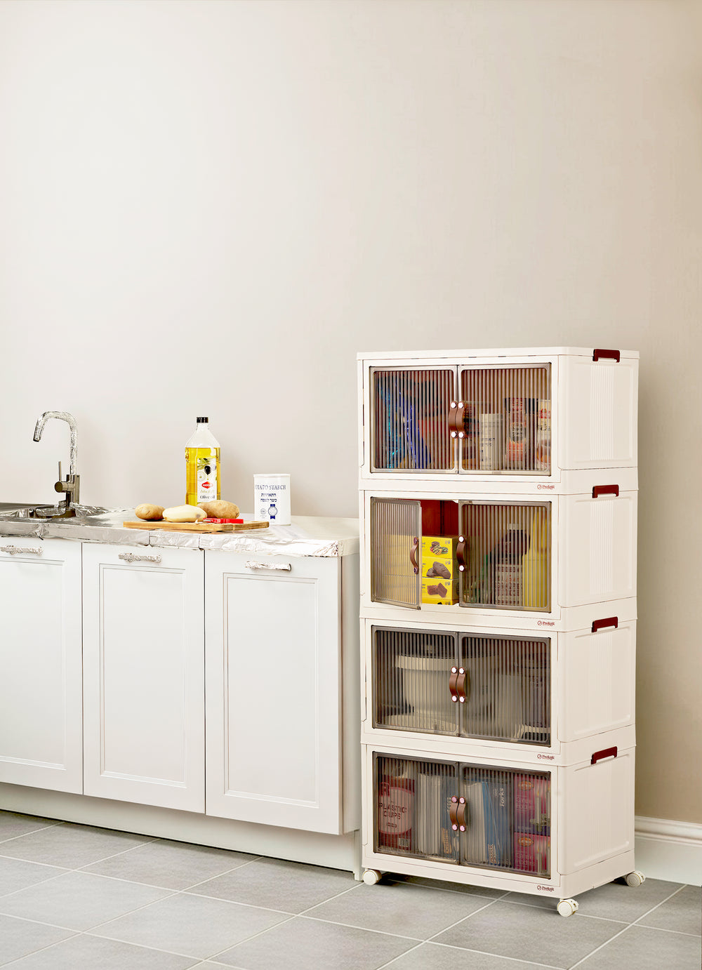 95QT Proktik Foldable Cabinet (4-Layer Set)