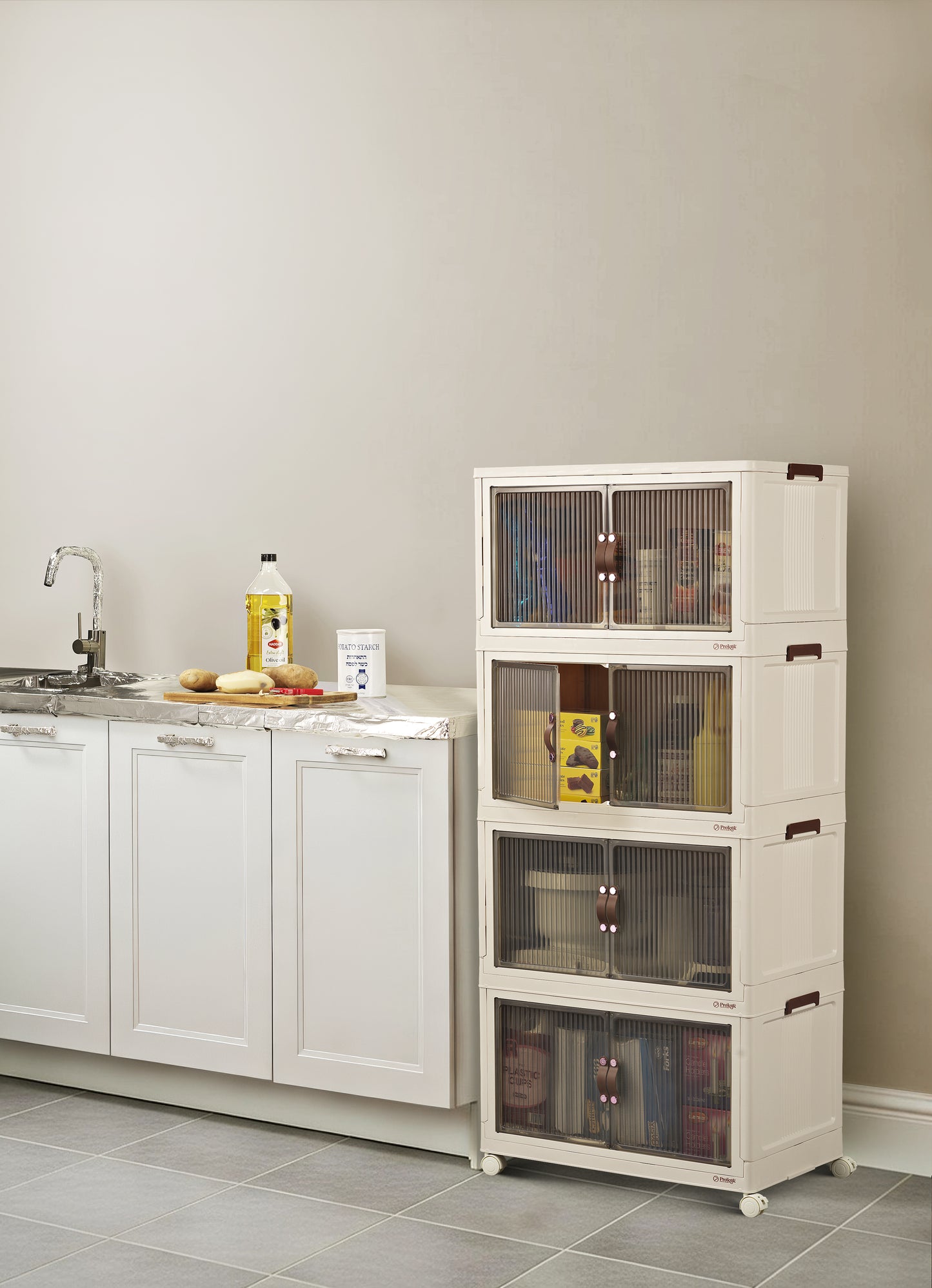 95QT Proktik Foldable Cabinet (4-Layer Set)
