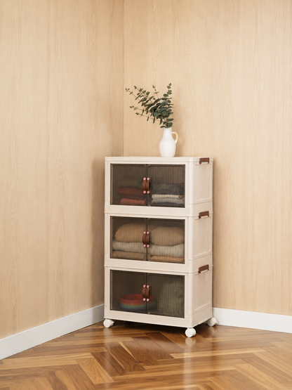 33 QT Proktik Foldable Cabinet (3-Layer Set)