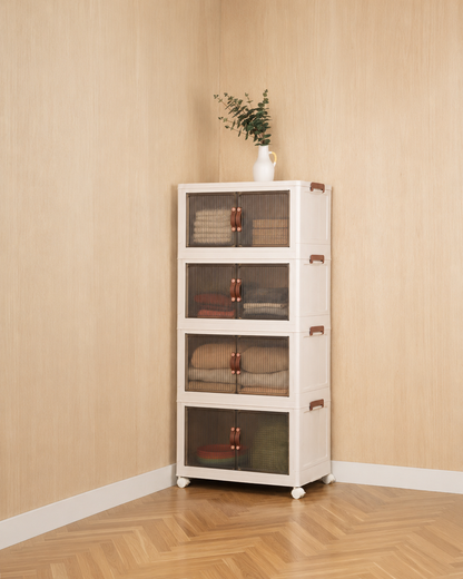 33 QT Proktik Foldable Cabinet (4-Layer Set)