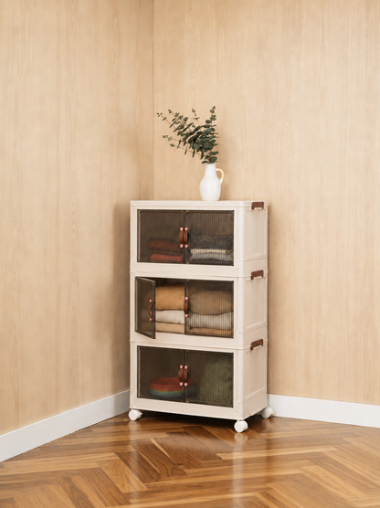 33 QT Proktik Foldable Cabinet (3-Layer Set)