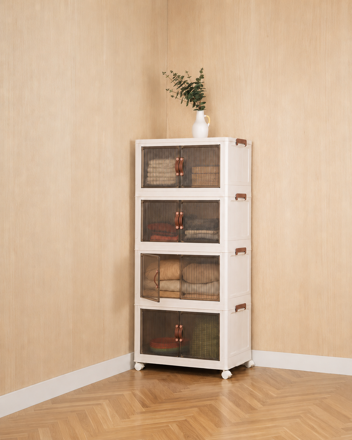 33 QT Proktik Foldable Cabinet (4-Layer Set)