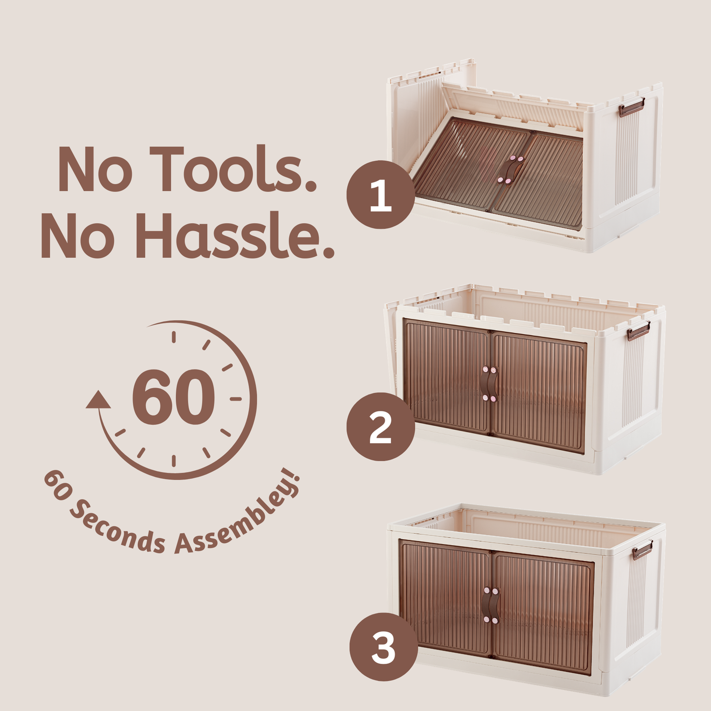 95QT Proktik Foldable Cabinet (4-Layer Set)