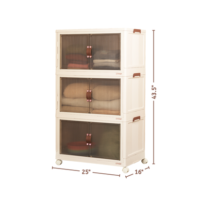 95 QT Proktik Foldable Cabinet (3-Layer Set)